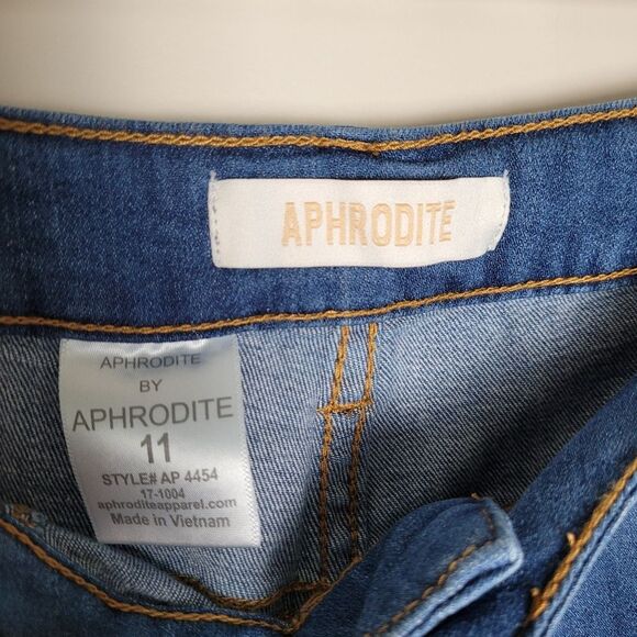 NEW Aphrodite Gold Skinny Jeans Ripped Distressed Medium Wash High Waist Y2K - Picture 7 of 9